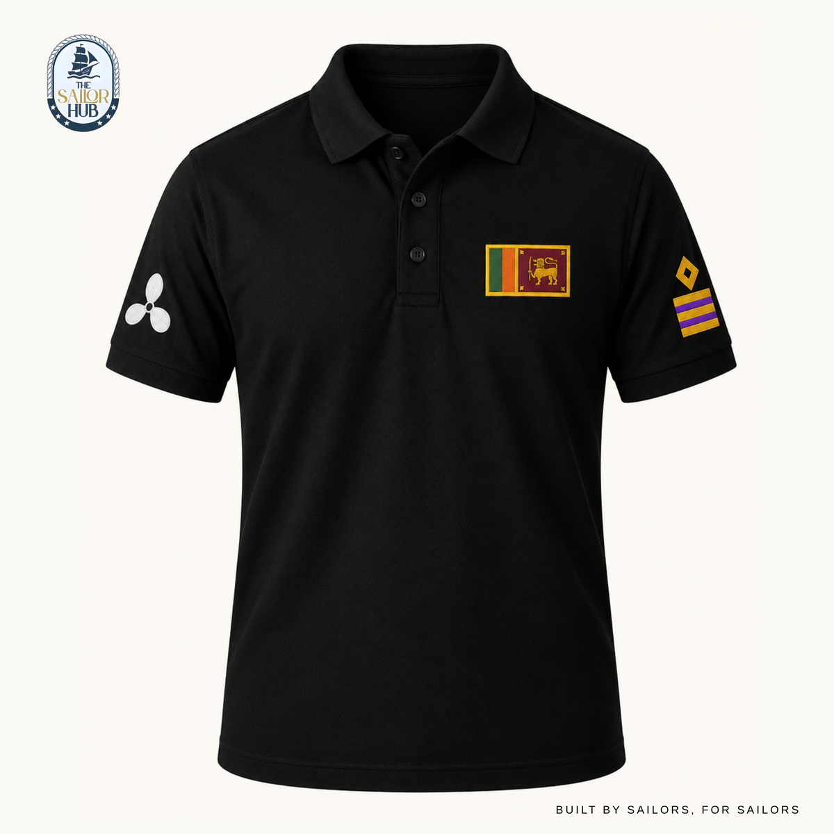 Second Engineer Polo - Black