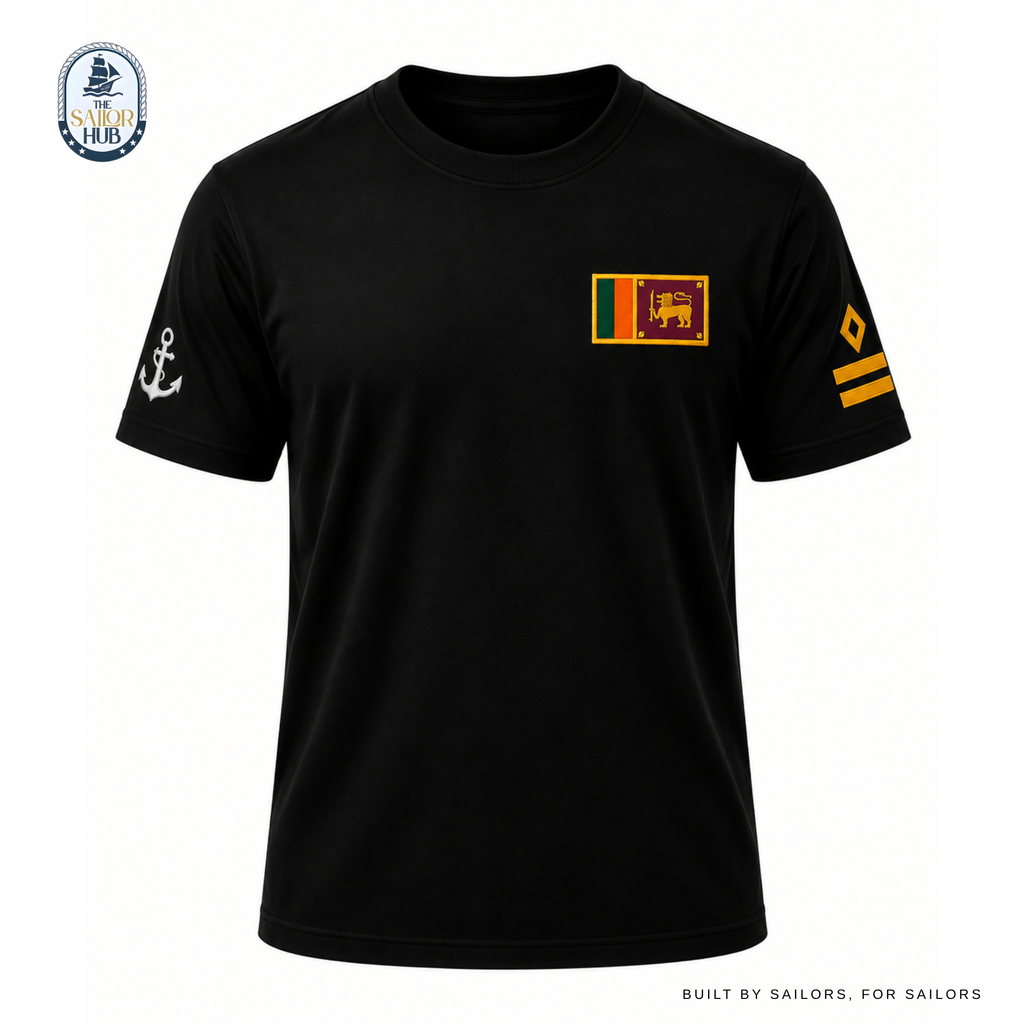 Second Officer Rank Crew Neck - Black