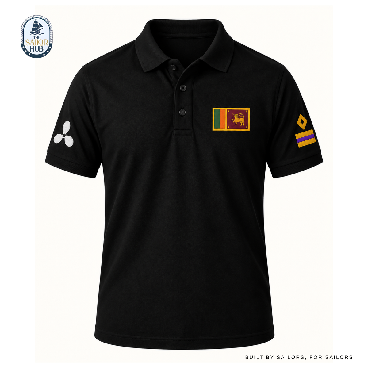Third Engineer Polo - Black