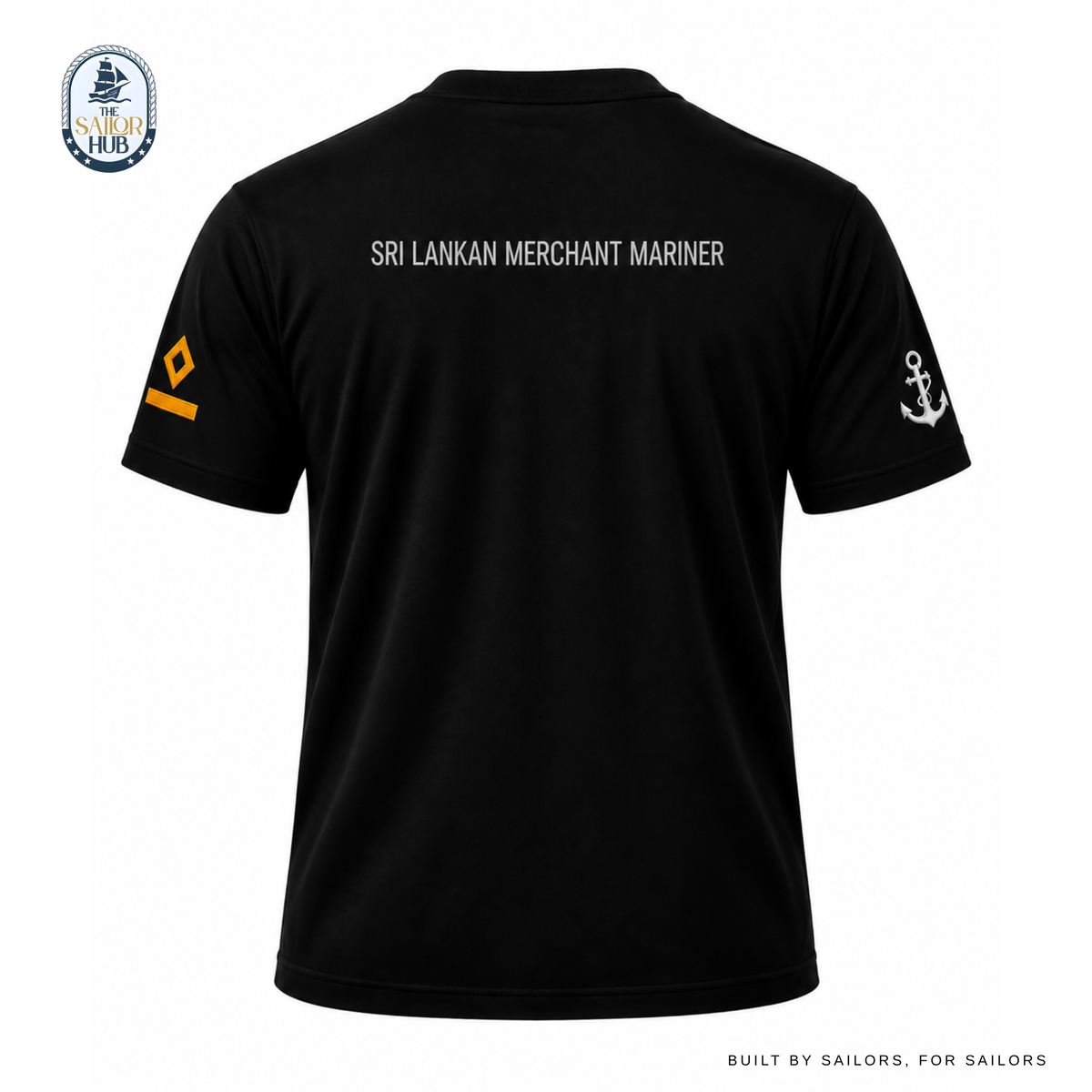 Third Officer Rank Crew Neck - Black