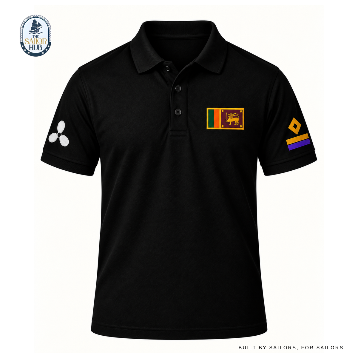 Fourth Engineer Polo - Black