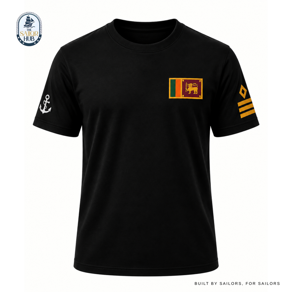 Chief Officer Rank Crew Neck - Black