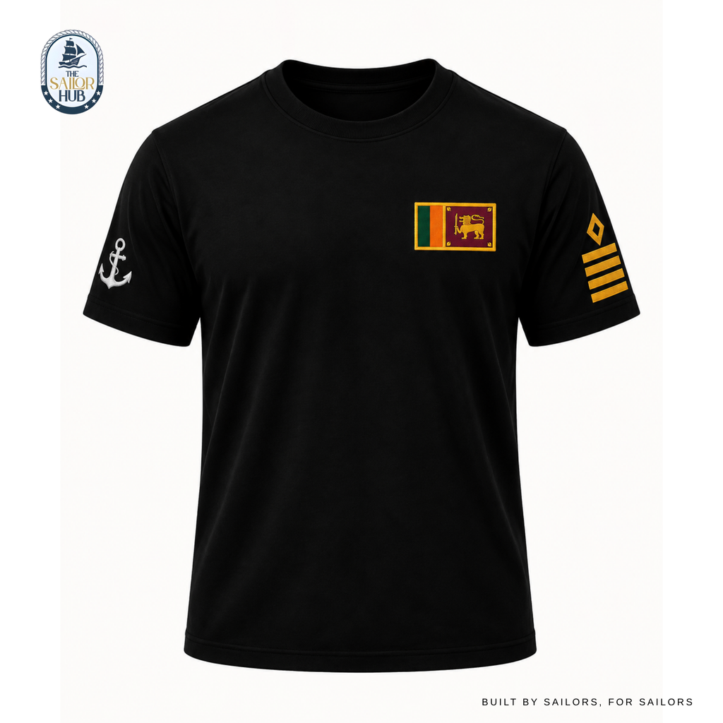 Captain Rank Crew Neck - Black